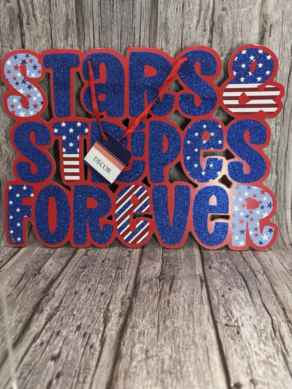Stars & Stripes Forever Hanging Display-4TH of July-SHIPS FREE